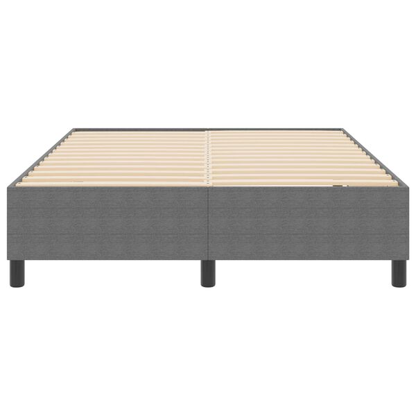 vidaXL Platform Bed Frame Light Grey 160 x 200 cm Fabric