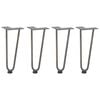 vidaXL Hairpin Legs for Coffee Table 4 pcs Natural Steel 30 cm Solid Steel