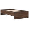 vidaXL Bed Frame without Mattress Brown Oak 100x200 cm