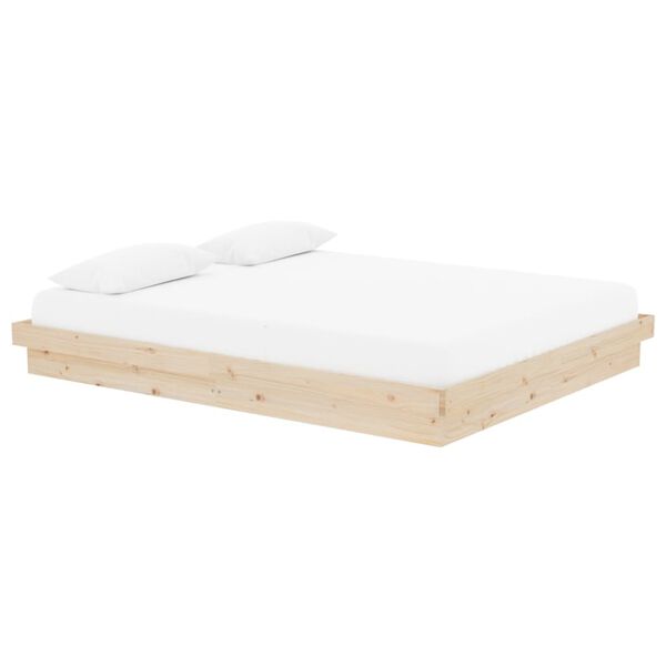vidaXL Bed Frame without Mattress Solid Wood 160x200 cm