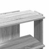 vidaXL Bookcase 3-Tier Grey Sonoma 60x30x60 cm Engineered Wood