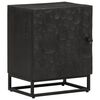 vidaXL Console Table Black 90x30x76 cm Solid Wood Mango and Iron
