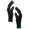 vidaXL Work Gloves 12 pcs Black 11 / XXL Polyester