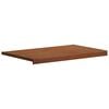 vidaXL Window Sill Brown Wood 60 x 50 x 4.5 cm PVC