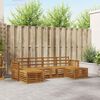 vidaXL Sofa Sets 6 pcs Natural Solid Acacia Wood