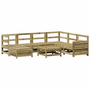 vidaXL 8 Piece Garden Sofa Set Impregnated Wood Pine