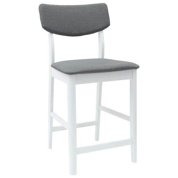 vidaXL Dining Chairs 2 pcs White 48 x 49 x 95 cm Solid Rubber Wood