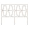 vidaXL Bed Headboard White 126x4x100 cm Solid Wood Pine