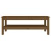 vidaXL Coffee Table Honey Brown 110x50x40 cm Solid Wood Pine