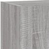 vidaXL 4 Piece TV Wall Units with LED Grey Sonoma Engineered Wood