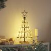 vidaXL Christmas Cone Tree with Stand Black 60 cm Steel