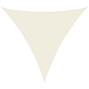 vidaXL Sunshade Sail Oxford Fabric Triangular 4x4x4 m Cream