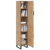 vidaXL Highboard Artisan Oak 34.5 x 34 x 180 cm Engineered Wood