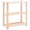 vidaXL 3-Tier Storage Racks 3 pcs 80x38x90 cm Solid Pinewood 150 kg