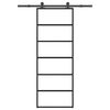 vidaXL Sliding Door with Hardware Set 76x205 cm ESG Glass&Aluminium