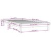 vidaXL Bed Frame without Mattress White 90x200 cm Solid Wood
