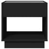 vidaXL Bedside Table with Infinity LED Black 50x50x50 cm