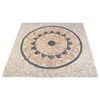 vidaXL Mosaic Tiles Sunflower Pattern Multicolour 120 x 120 cm Marble