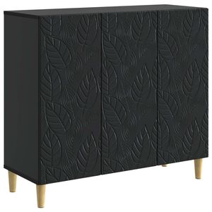 vidaXL Sideboard Black 89 x 34.5 x 80 cm Engineered Wood