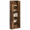 vidaXL Wardrobe with Shelf Smoked Oak 55 x 25 x 189 cm Engineered Wood