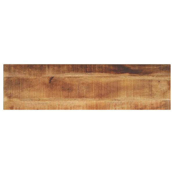 vidaXL Table Top 120x20x2.5 cm Rectangular Solid Wood Rough Mango