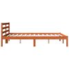 vidaXL Bed Frame without Mattress Wax Brown 140x190 cm Solid Wood Pine