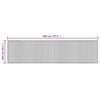 vidaXL Rug Rectangular Brown100x400 cm Bamboo