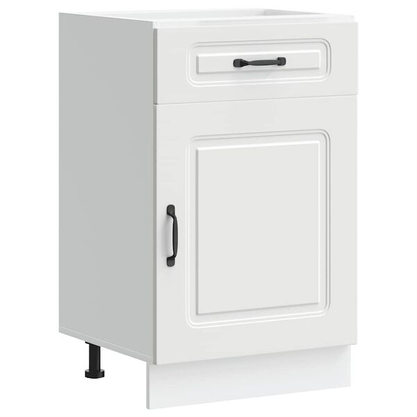 vidaXL Kitchen Base Cabinet Kalmar White Engineered Wood