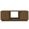 vidaXL Coffee Table Honey Brown 110x50x40 cm Solid Wood Pine