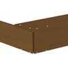 vidaXL Sandbox with Seats Honey Brown Octagon Solid Wood Pine