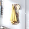 vidaXL Wall Mounted Coat Rack 80x30 cm Tempered Glass Brick Wall