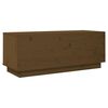 vidaXL TV Cabinet Honey Brown 90x35x35 cm Solid Wood Pine