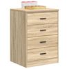vidaXL Garage Storage Cabinet Sonoma Oak 60x51x85 cm Solid Wood Pine