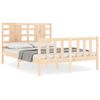 vidaXL Bed Frame without Mattress Small Double Solid Wood Pine