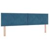 vidaXL Headboard Height Adjustable Dark blue 180 cm Velvet