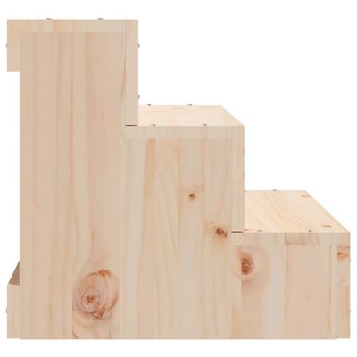 vidaXL Pet Stair 40x37.5x35 cm Solid Wood Pine