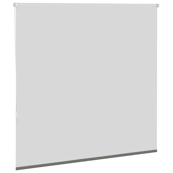 vidaXL Roller Blind Blackout Grey 145x130 cm Fabric Width 141.6 cm Polyester