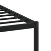 vidaXL Metal Bed Frame without Mattress Brown Oak 100x190 cm