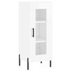 vidaXL Highboard High Gloss White 34.5x34x180 cm Engineered Wood