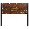 vidaXL Headboard 120 cm Solid Wood Reclaimed and Iron