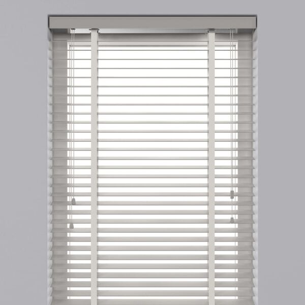 Decosol Horizontal Blinds Wood 50 mm 140x180 cm White