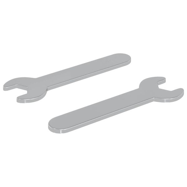 vidaXL Spanner 2 pcs Silver 10 mm Iron