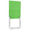 vidaXL Folding Beach Chairs 2 pcs Green Fabric