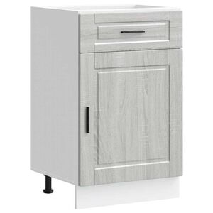 vidaXL Kitchen Base Cabinet&nbsp;Porto Grey Sonoma Engineered Wood