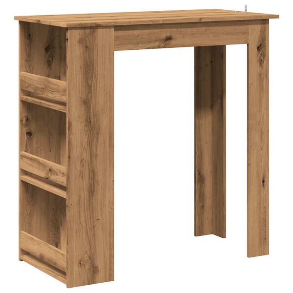 vidaXL Bar Table with Storage Rack Artisan Oak 102x50x103.5 cm