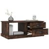 vidaXL Coffee Table Smoked Oak 90x50x35 cm Engineered Wood