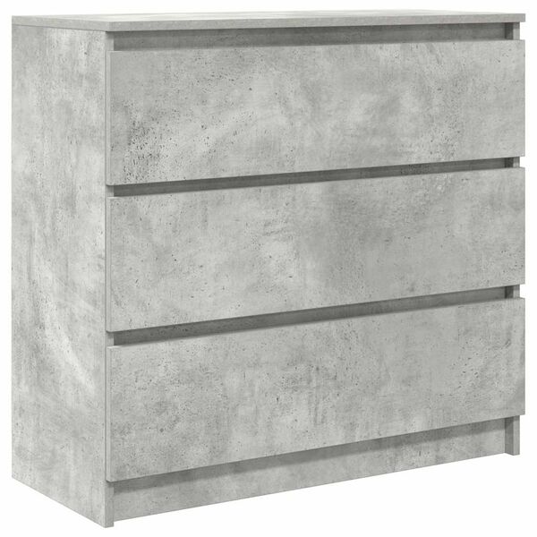 vidaXL Sideboard Concrete Grey 80x35x76 cm Engineered Wood
