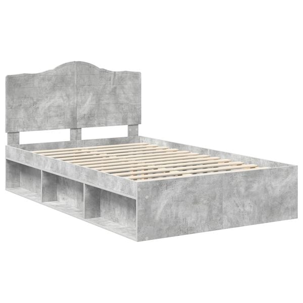 vidaXL Bed Frame with Headboard Concerte 120 x 190 cm Solid Pine Wood