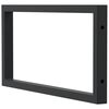 vidaXL Shelf Brackets for Washbasin 2 pcs Black Rectangular Steel