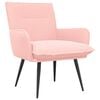 vidaXL Armchair Pink Boucl&eacute;